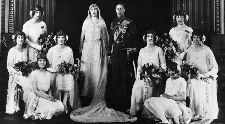 Prince Albert Duke of York and Elizabeth BowesLyon were married on 26 